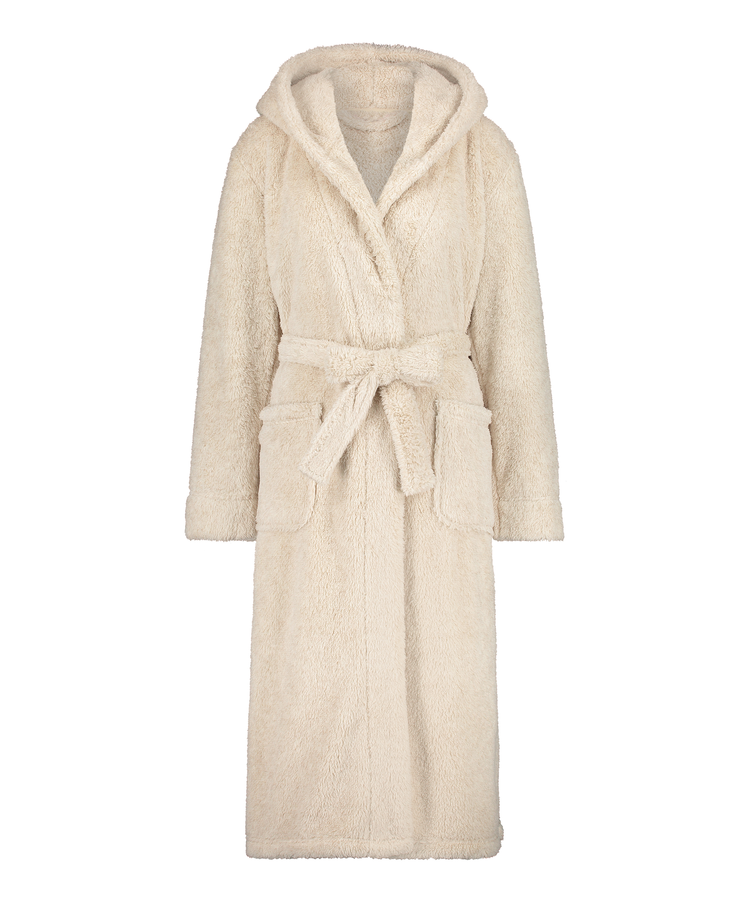 Lang badekåbe Fleece, Beige, main