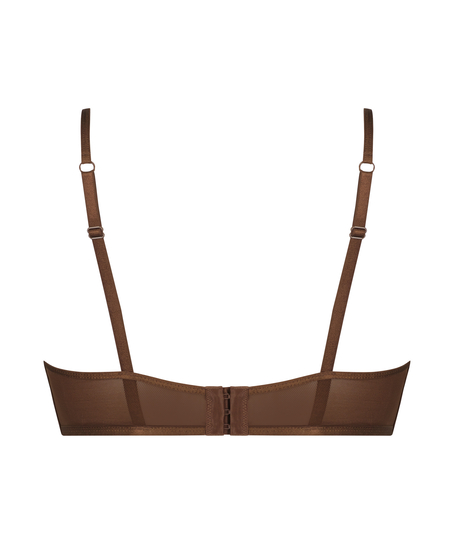 Bralette longline Sexy Mesh, Brun
