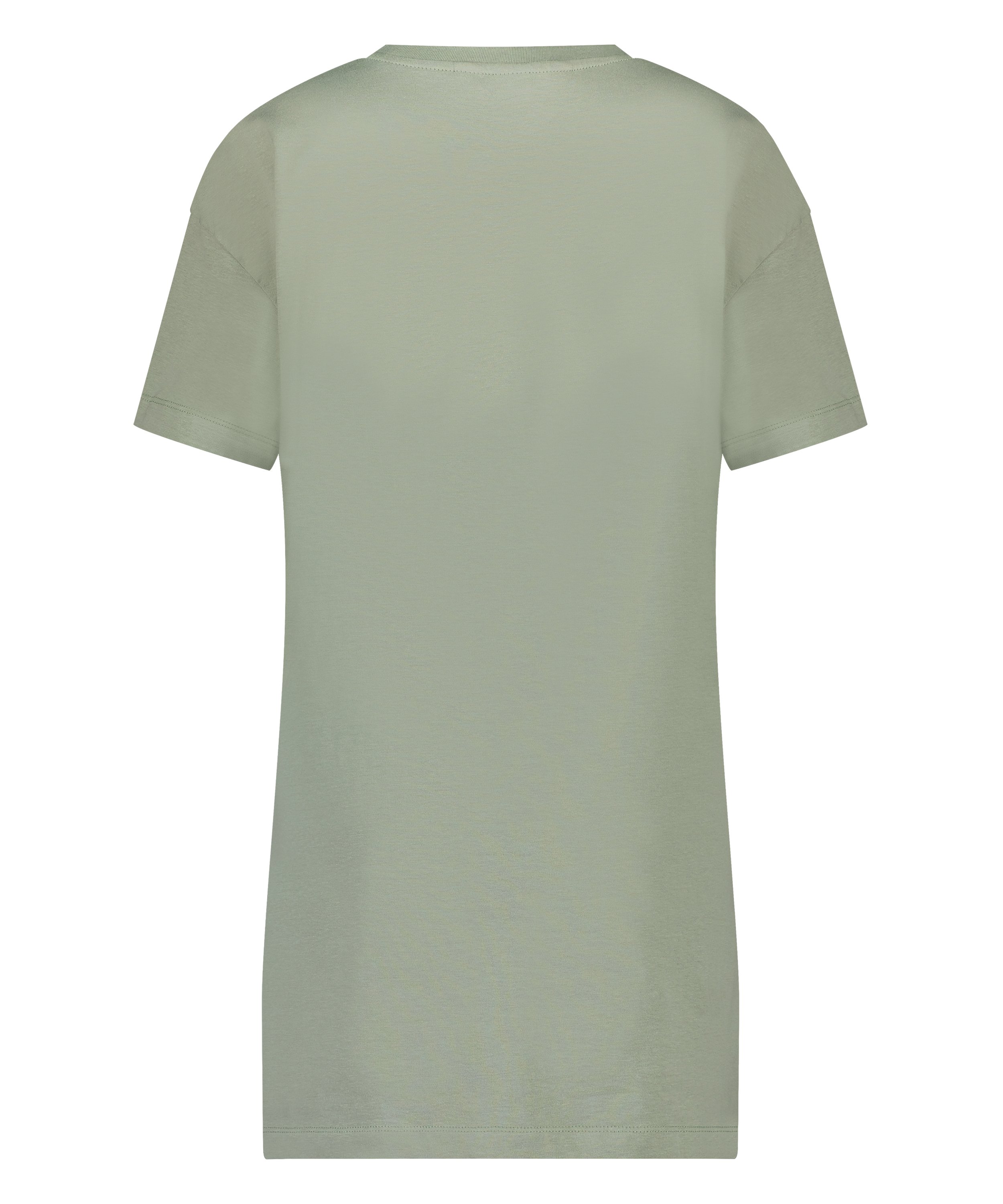 Nat-T-shirt med rund hals, grøn, main