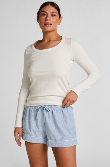 Hunkemöller Shorts Cotton Blå