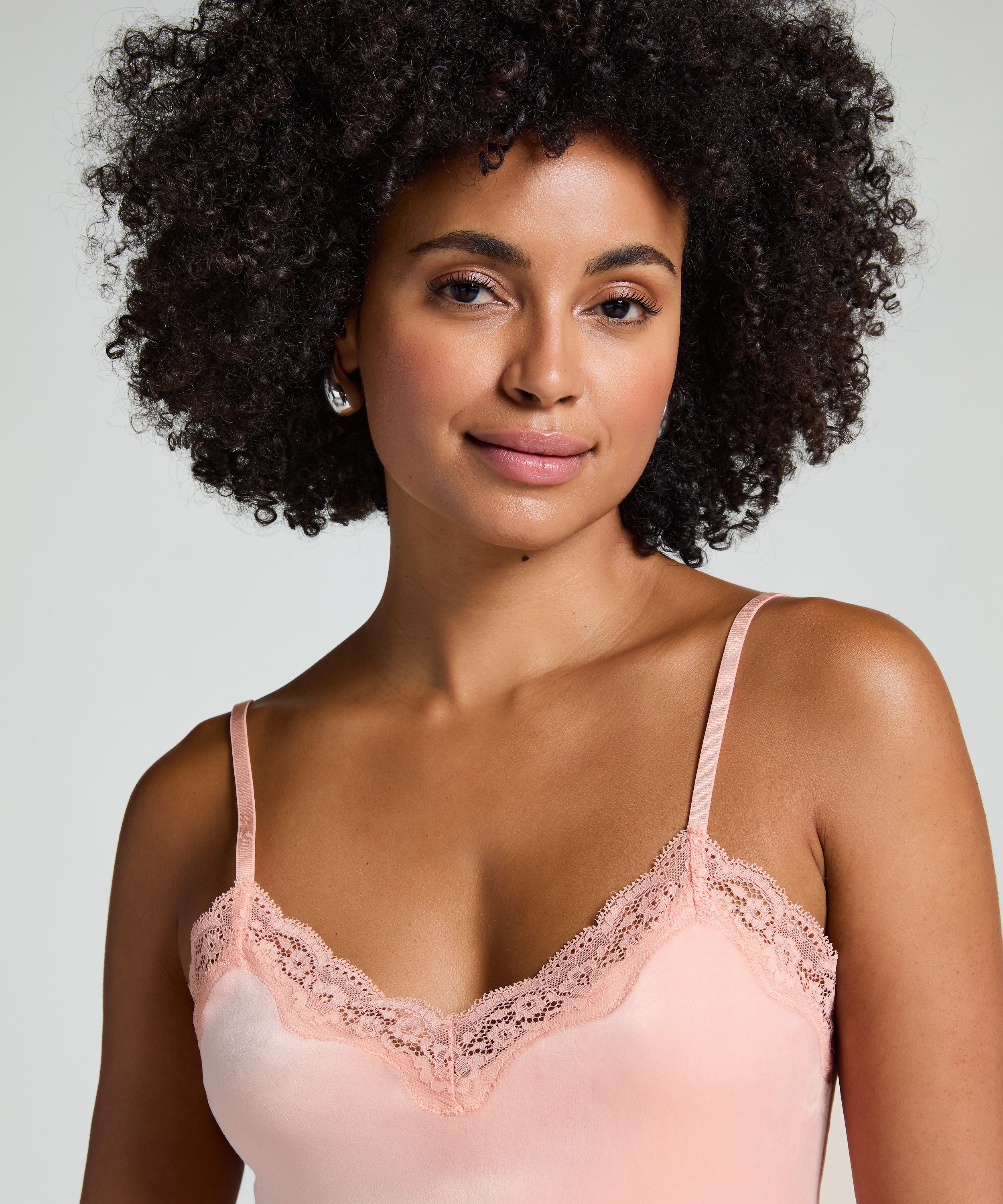 Cami top Velours Lace, Lyser&oslash;d, main