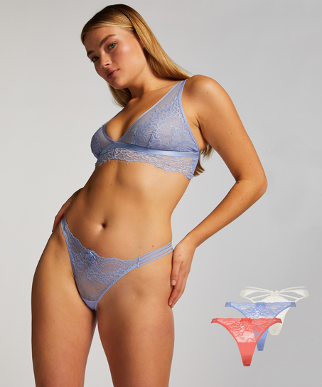 3-pak med g-strenge, pink