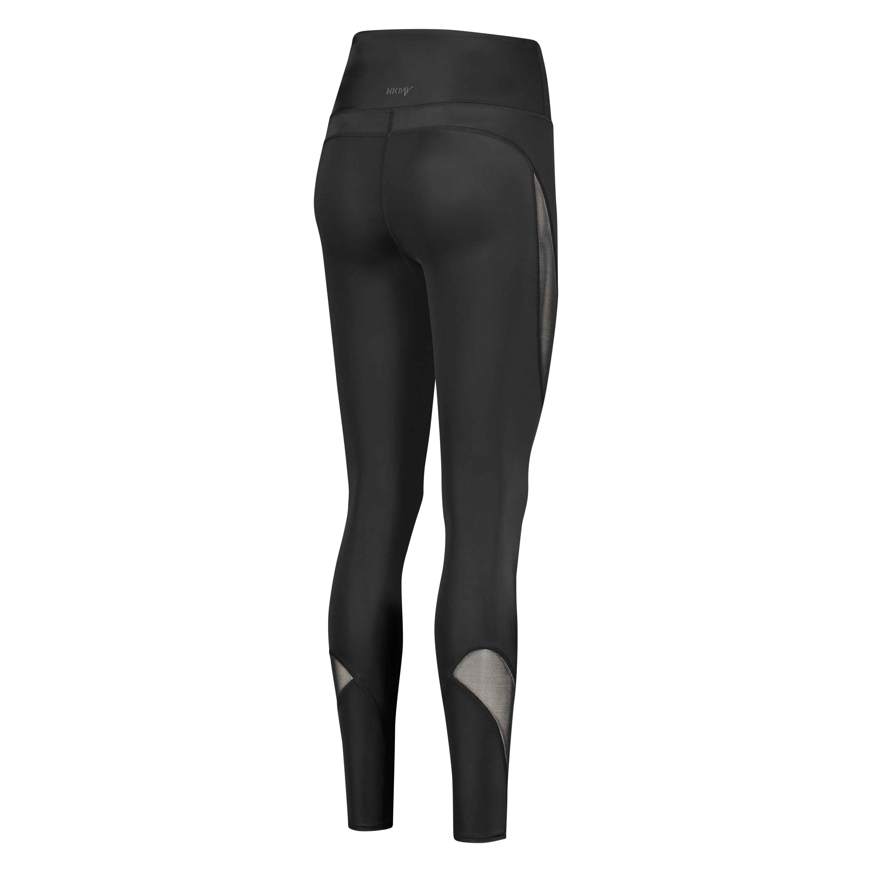 HKMX High waisted sport legging mesh, sort, main