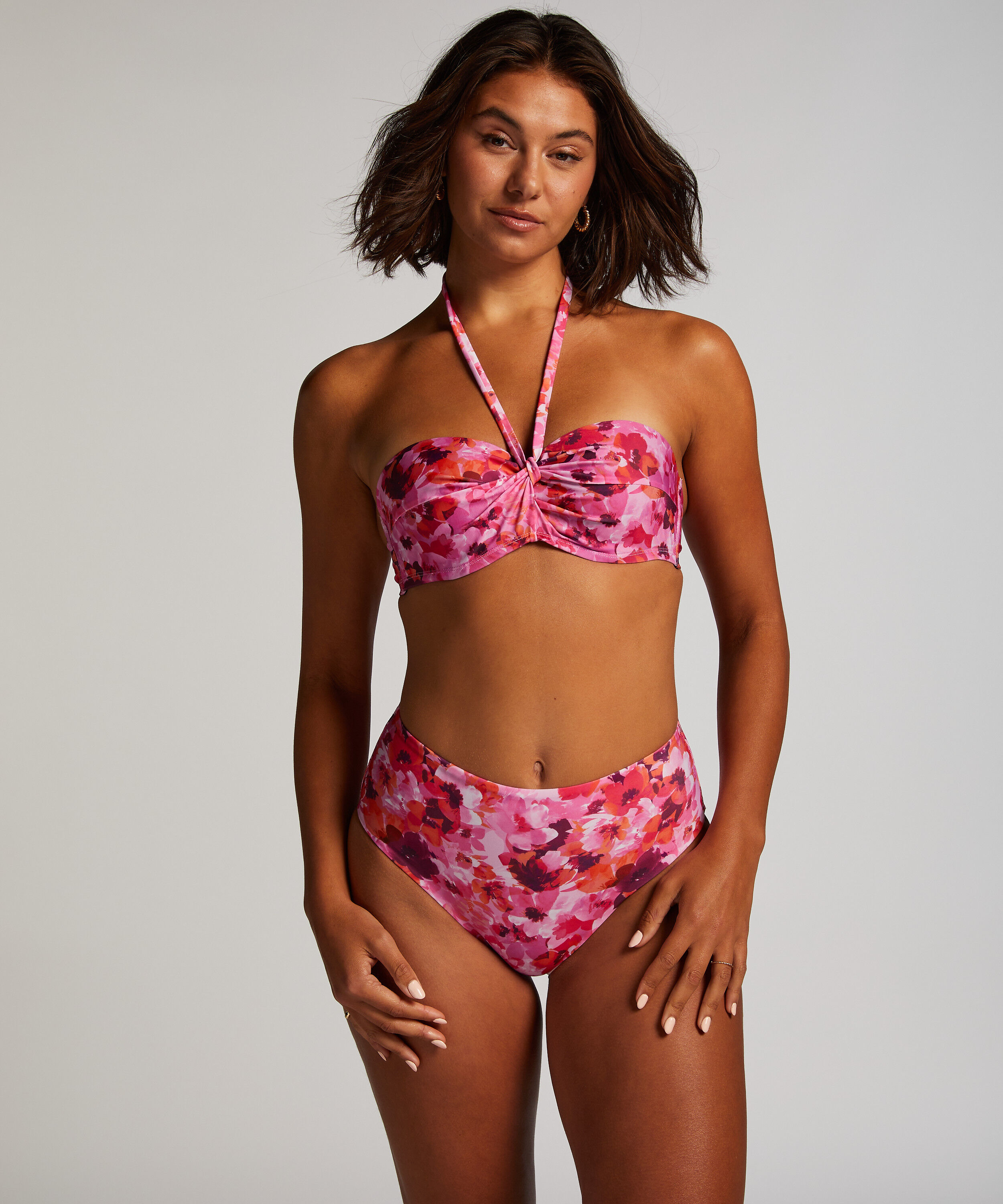 Bikinitop Floral Størrelse E +