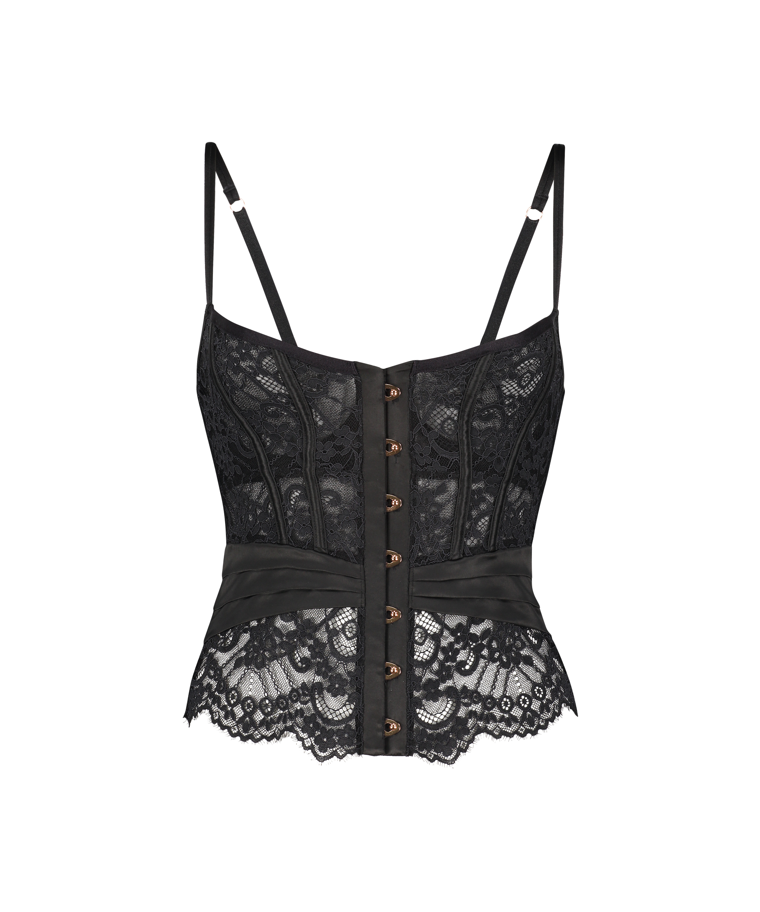 Formst&oslash;bt b&oslash;jle-bustier Amelia, Sort, main