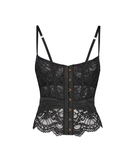 Formst&oslash;bt b&oslash;jle-bustier Amelia, Sort