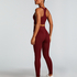 HKMX High waisted sømløse sportsleggings, Rød