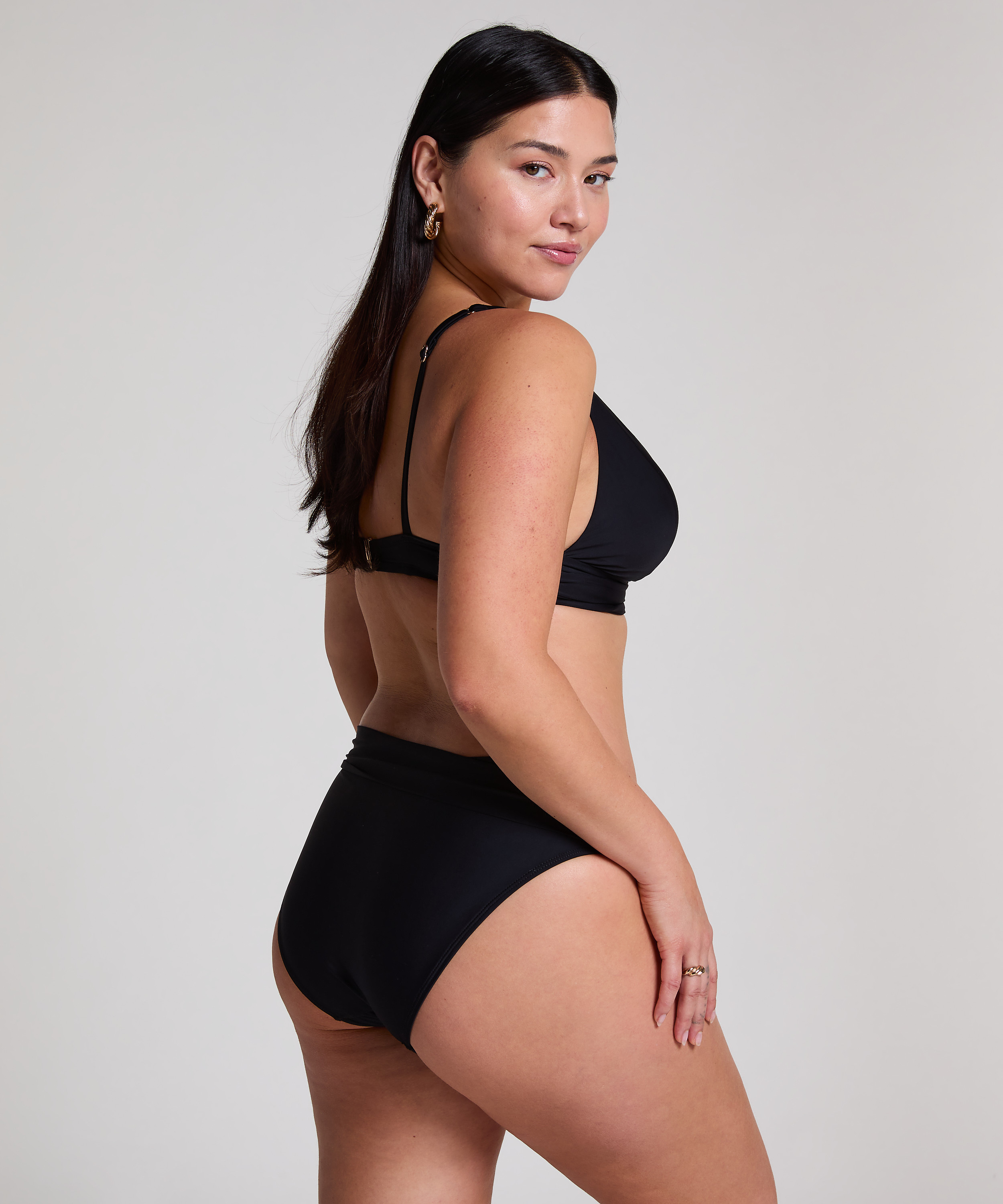 Trekantsbikinitop Luna, Sort, main