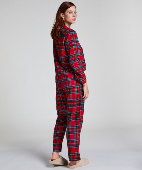 Pyjamassæt Flannel, Rød