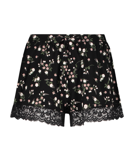 Ditzy Flower shorts, sort