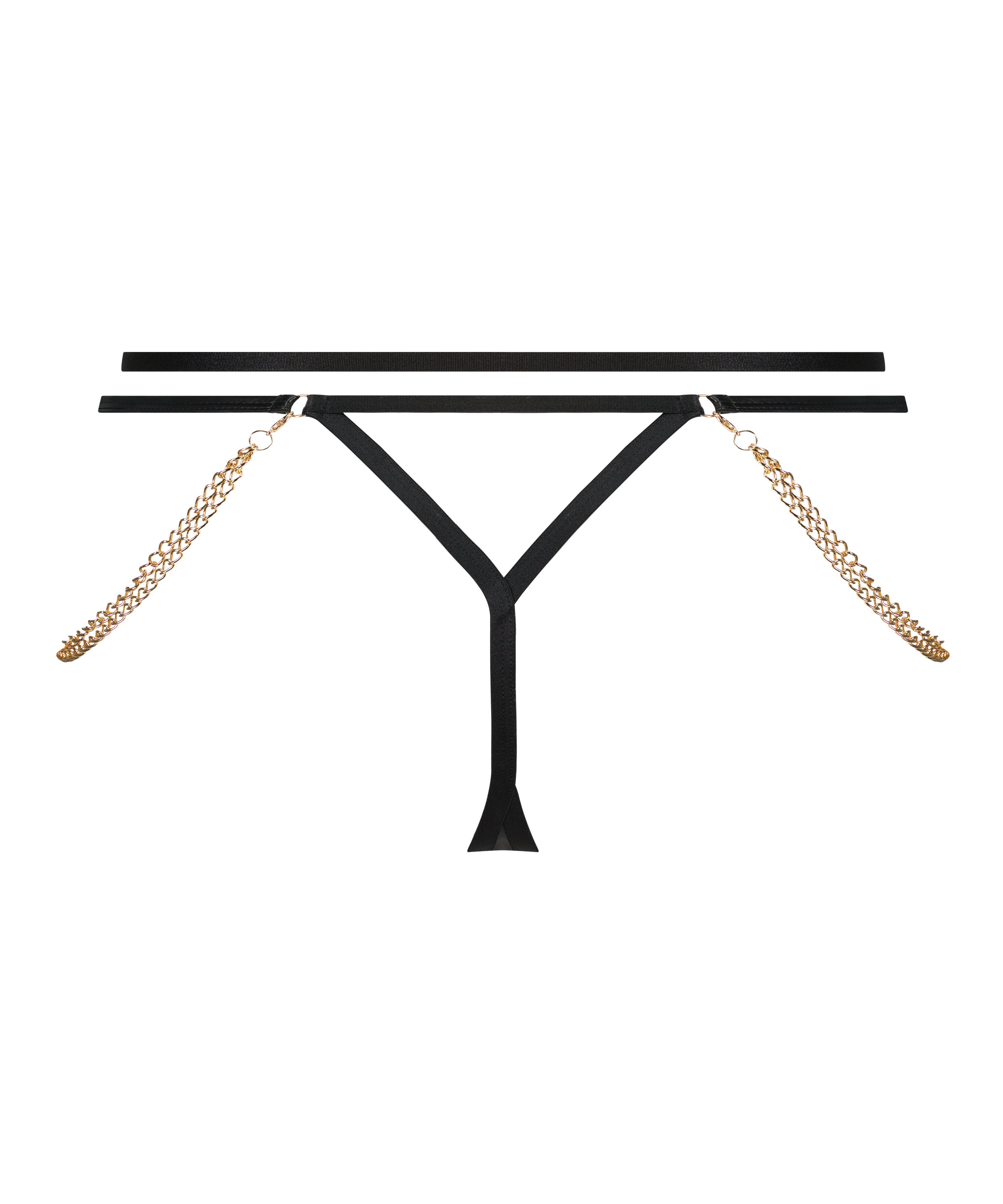 G-streng med h&oslash;j benudsk&aelig;ring Hecate, sort, main