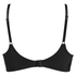 Satin Fleece formstøbt bøjle-bh, Sort