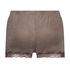 Shorts velour Lace, Brun