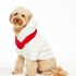 Fleece hunde-onesie, Hvid