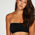 Seamless bandeau-top, Sort
