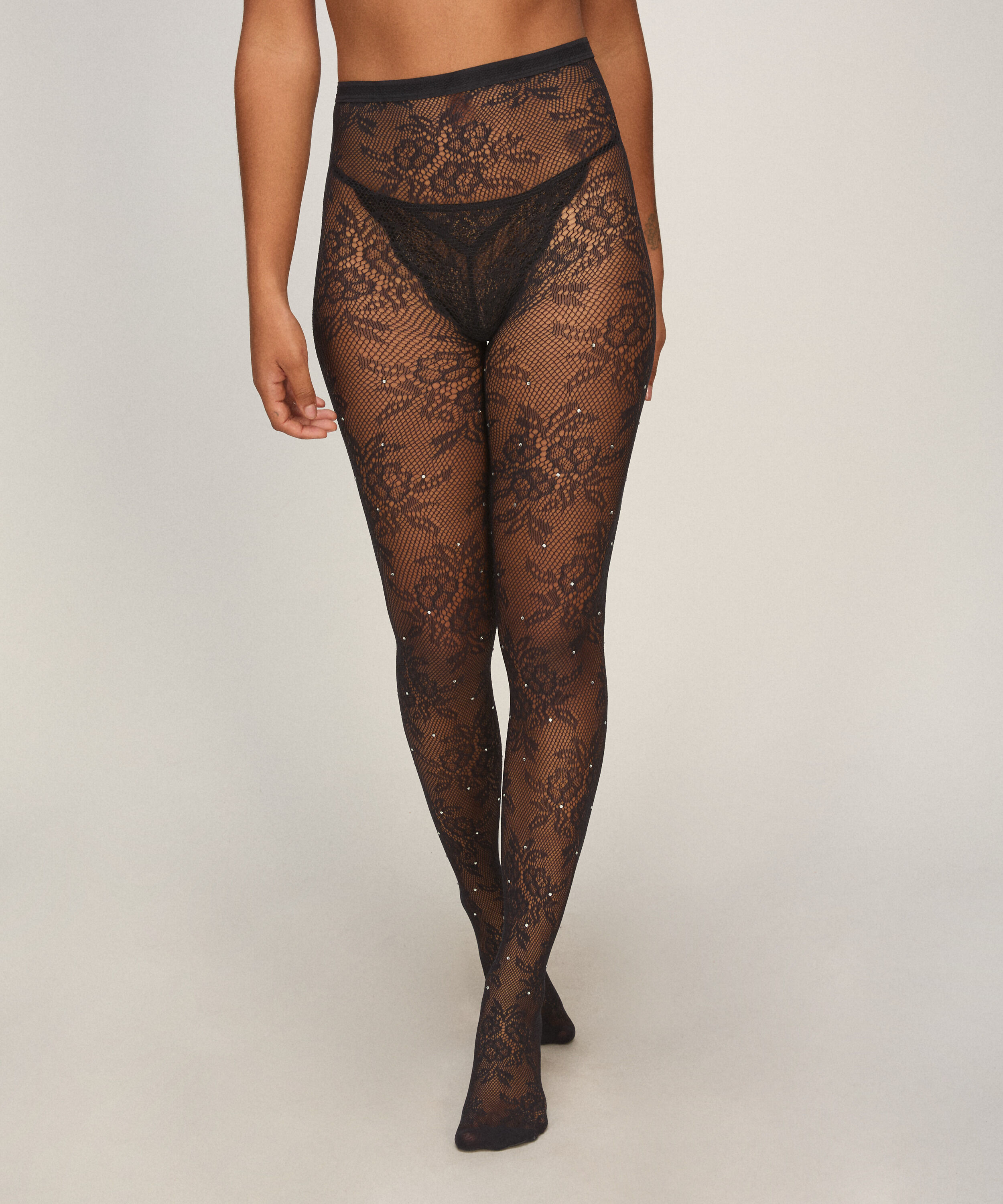 Tight Allover Lace Rhinestones