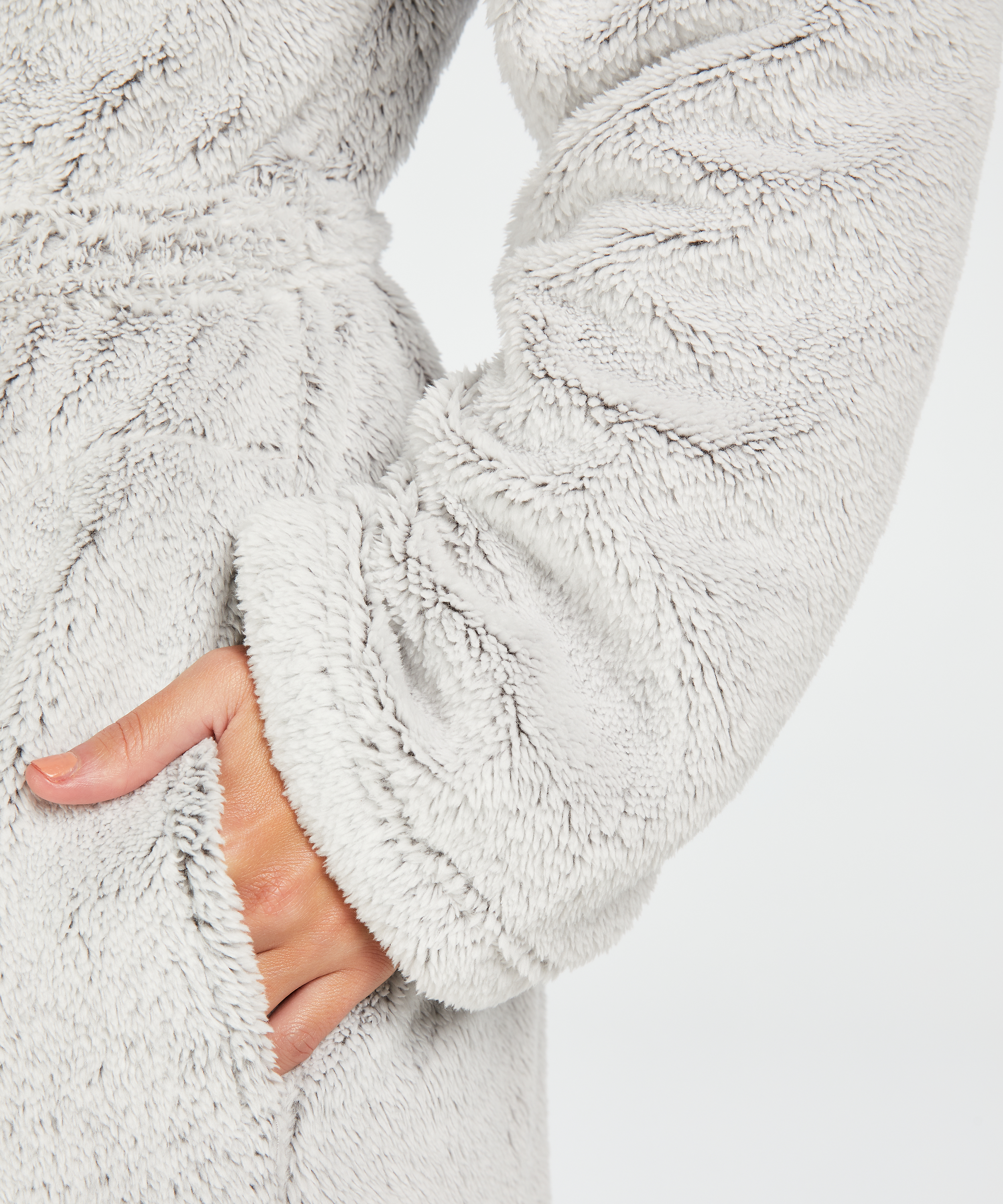 Badekåbe Fleece, Grå, main