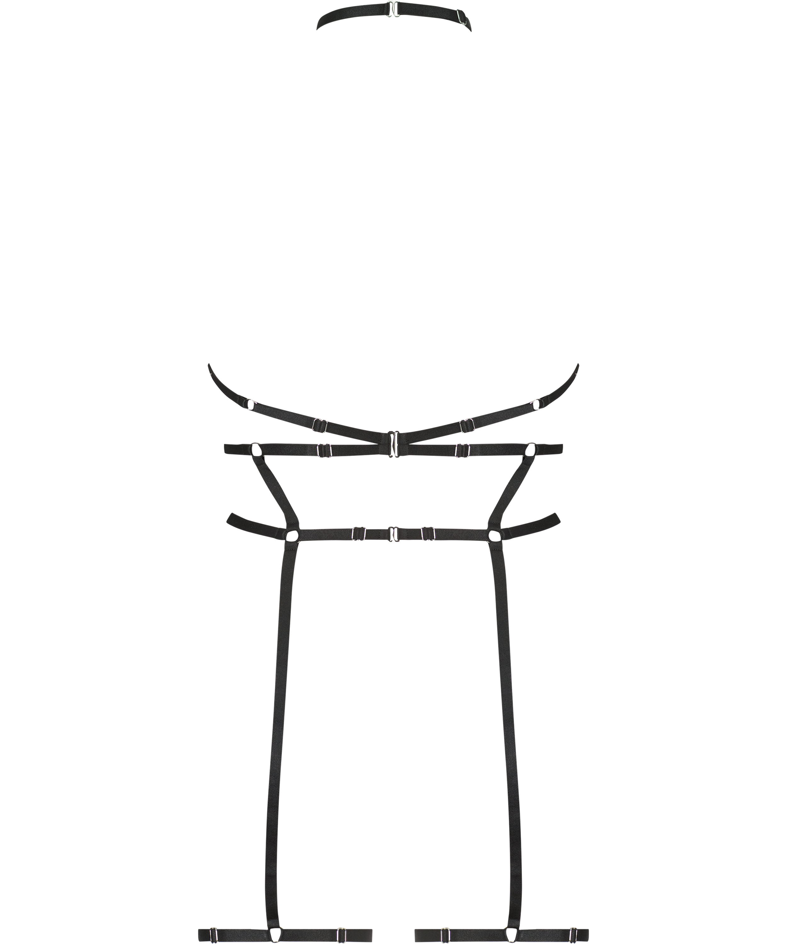 Private Rhinestone-sele, Sort, main