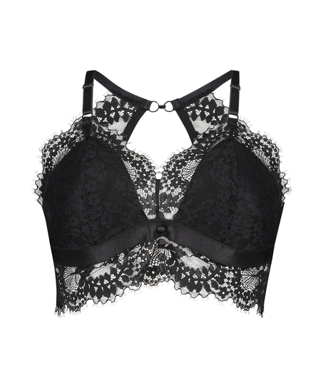 Olivia bralette Curvy, Sort