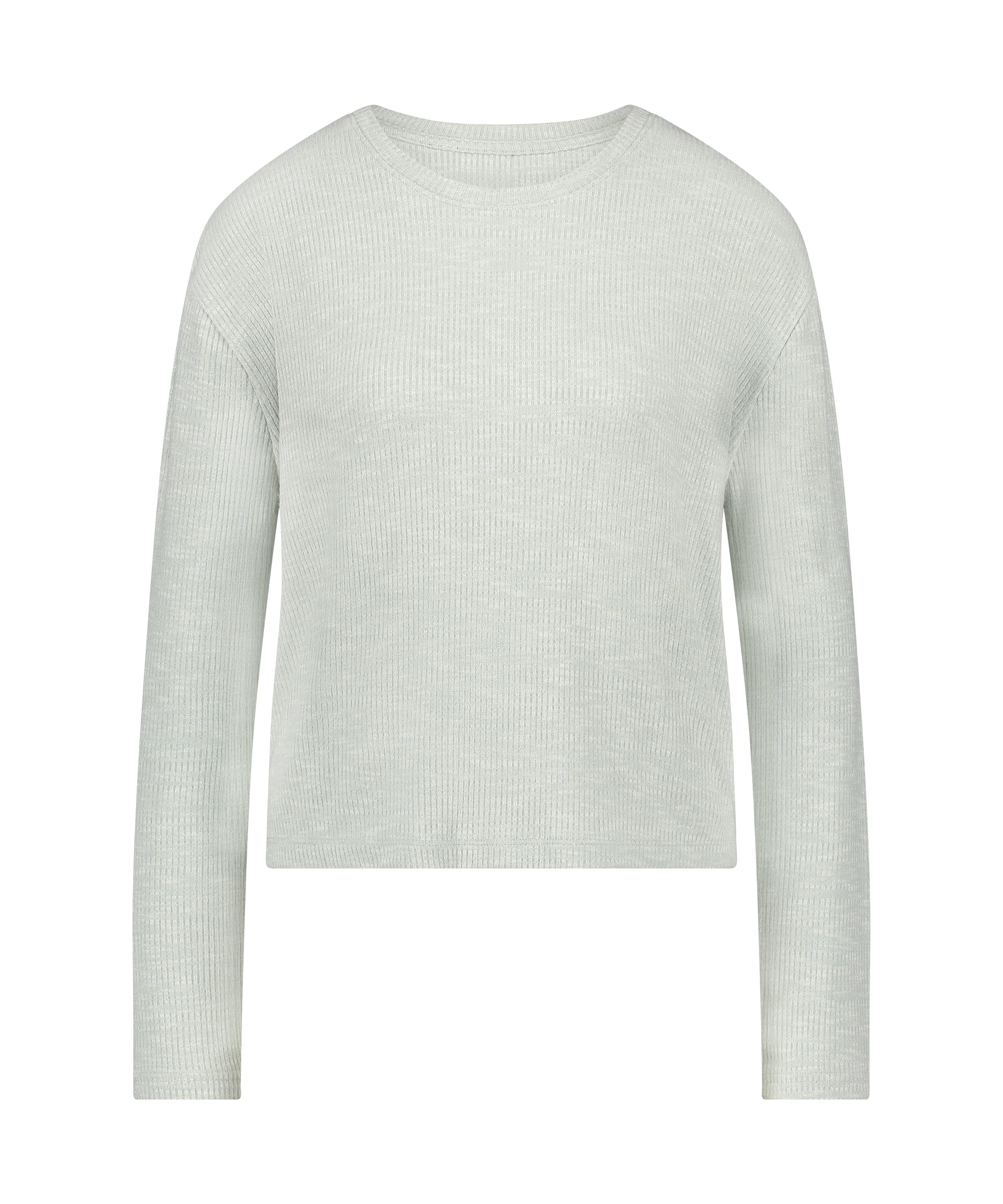 Lang&aelig;rmet pyjamastop, Gr&oslash;n, main