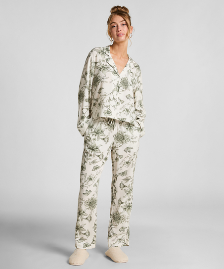 Pyjamatop Storylover, Hvid