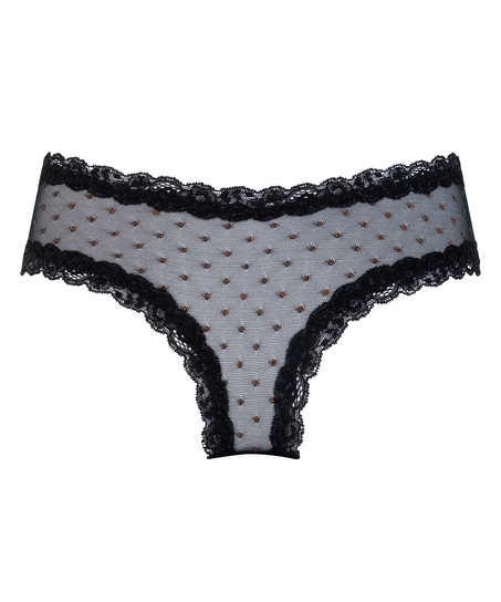 Brasiliansk trusse V-shape Mesh, Sort