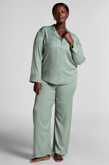 Hunkemöller Satinbukser grøn