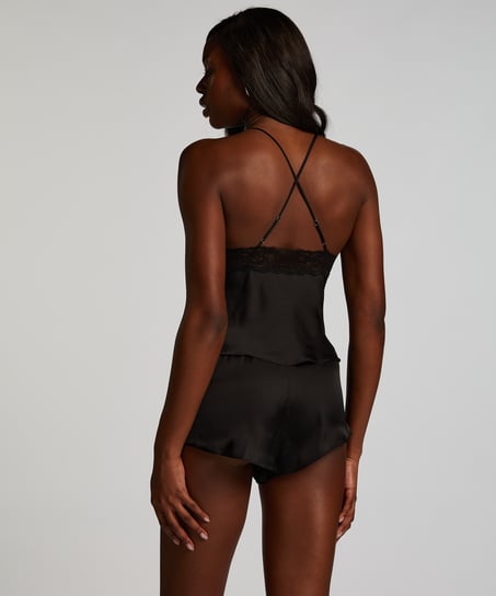 Camitop Satin Marcela, Sort