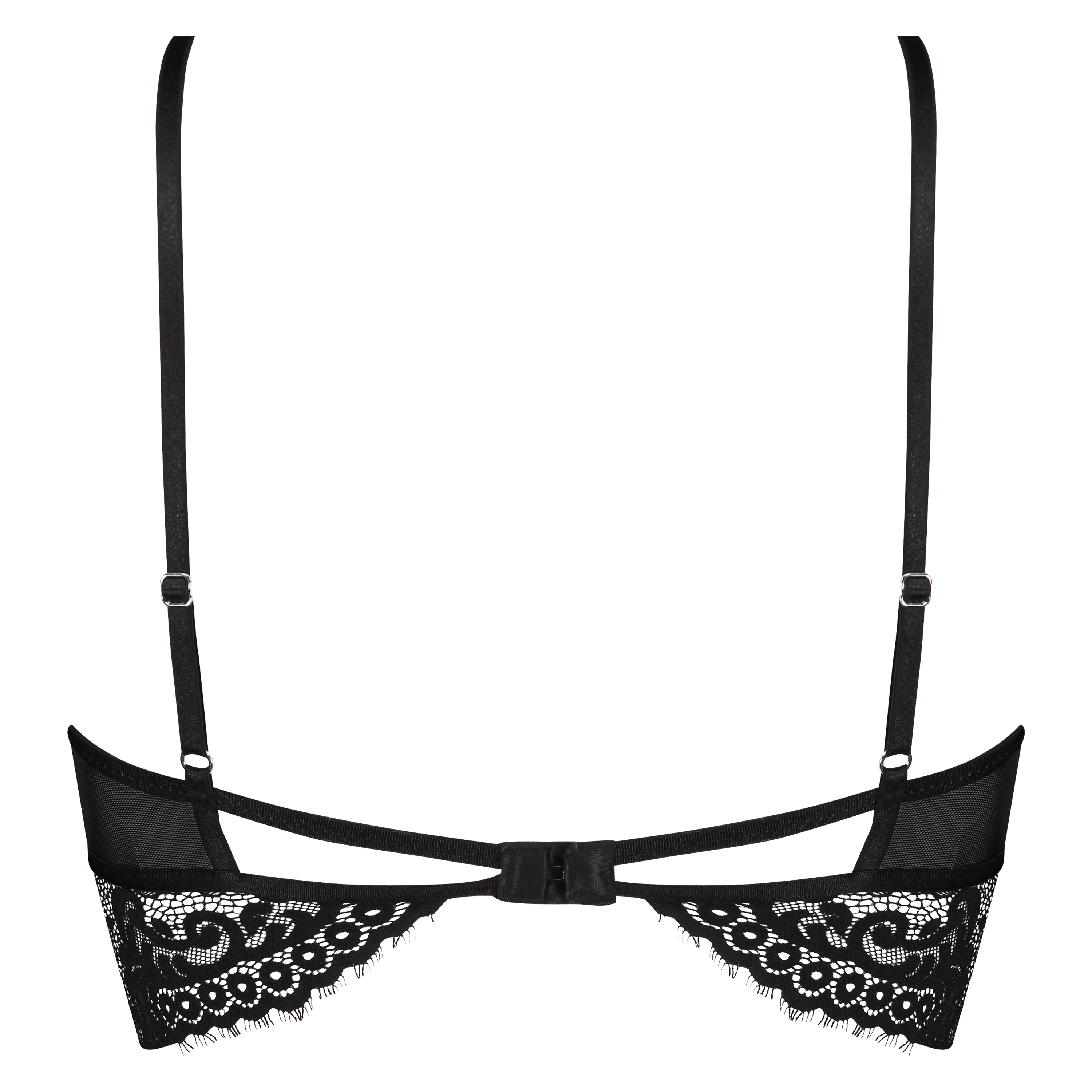 Bralette Longline Donatella, Sort, main