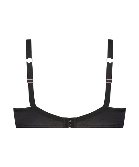 Ikke-formstøbt bøjle-bh Jacqueline, Sort