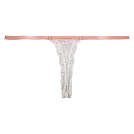 Thong lace, hvid