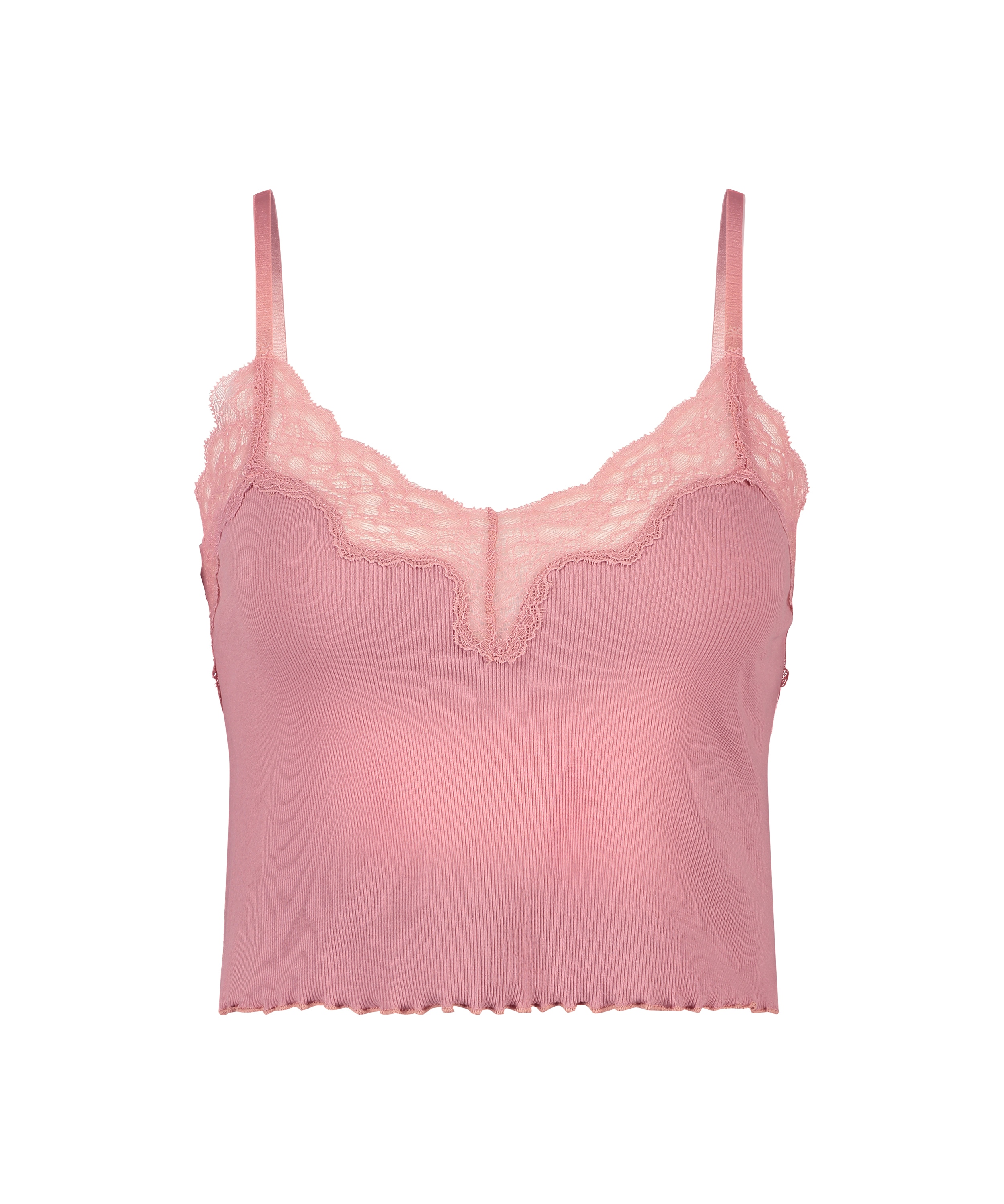Cami rib lace Mia HKM x NA-KD, Lyser&oslash;d, main