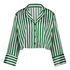 Langærmet satinjakke, Grøn
