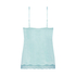 Cami top Velours Lace, Gr&oslash;n
