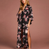Kimono satin Bloom, Sort