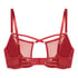 Milana ikke-formstøbt bøjle-bh, Rød