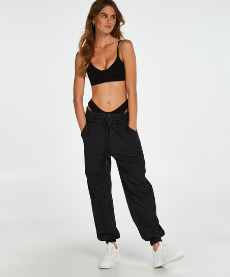 Bralette Rib Baddie, Sort