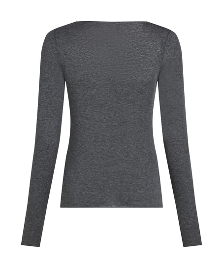 super soft b&aring;dhals bluse med cashmere, Gr&aring;