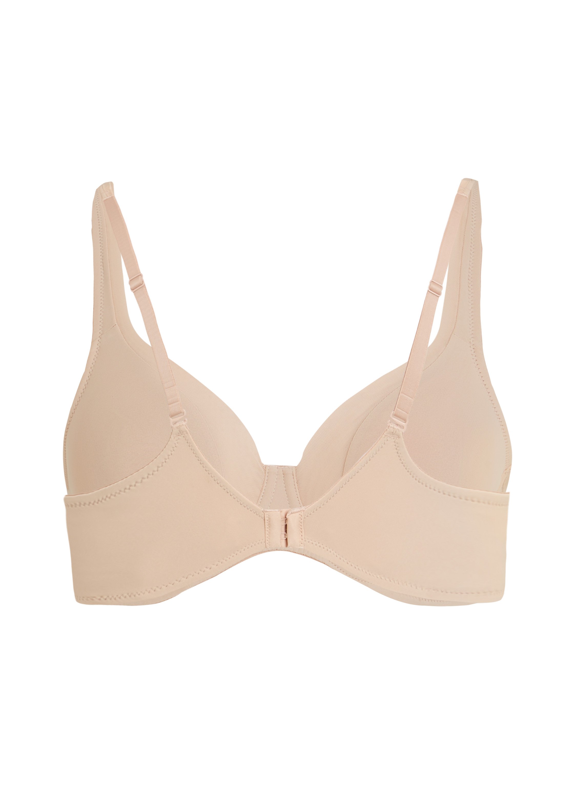 Ikke-formstøbt bøjle-bh Mesh, Beige, main