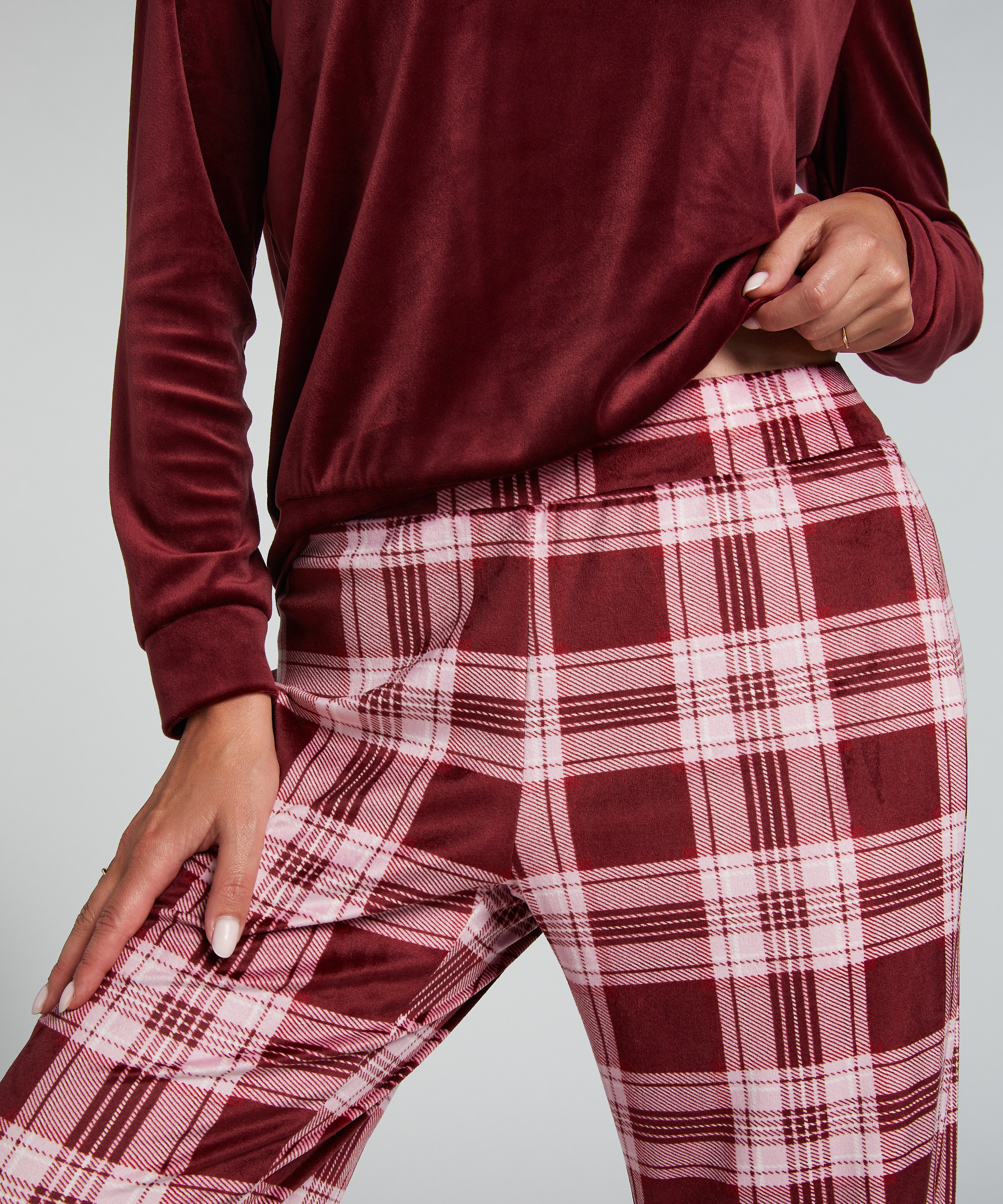 Pyjamass&aelig;t Velours, Lilla, main