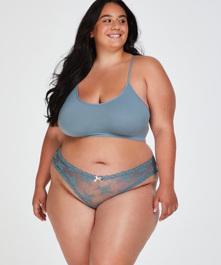 Brasiliansk trusse V-shape Mesh, Gr&oslash;n