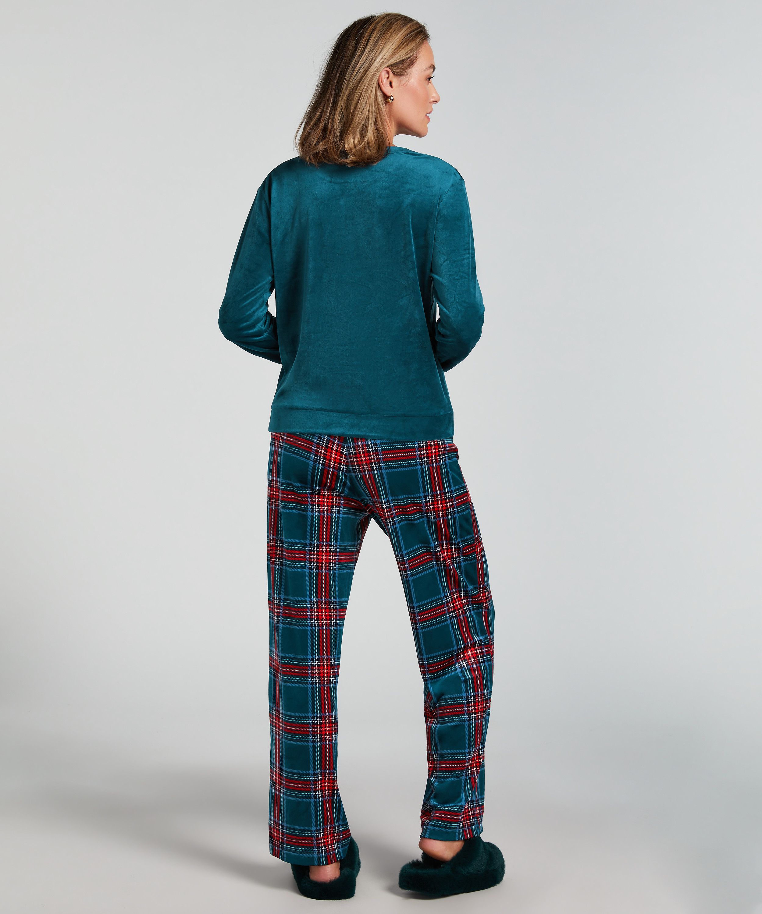 Pyjamasæt med taske, blå, main