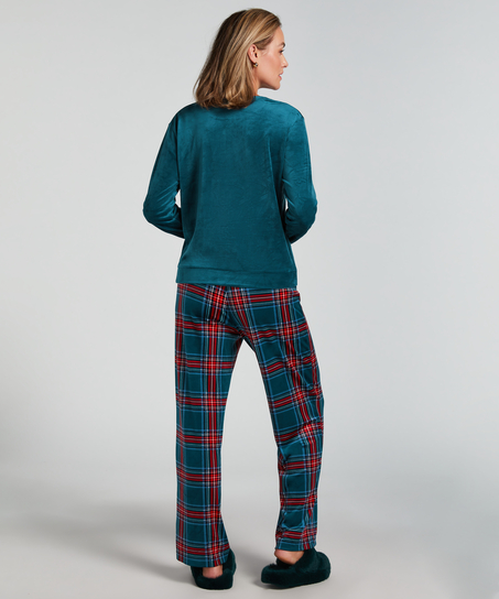 Pyjamasæt med taske, blå