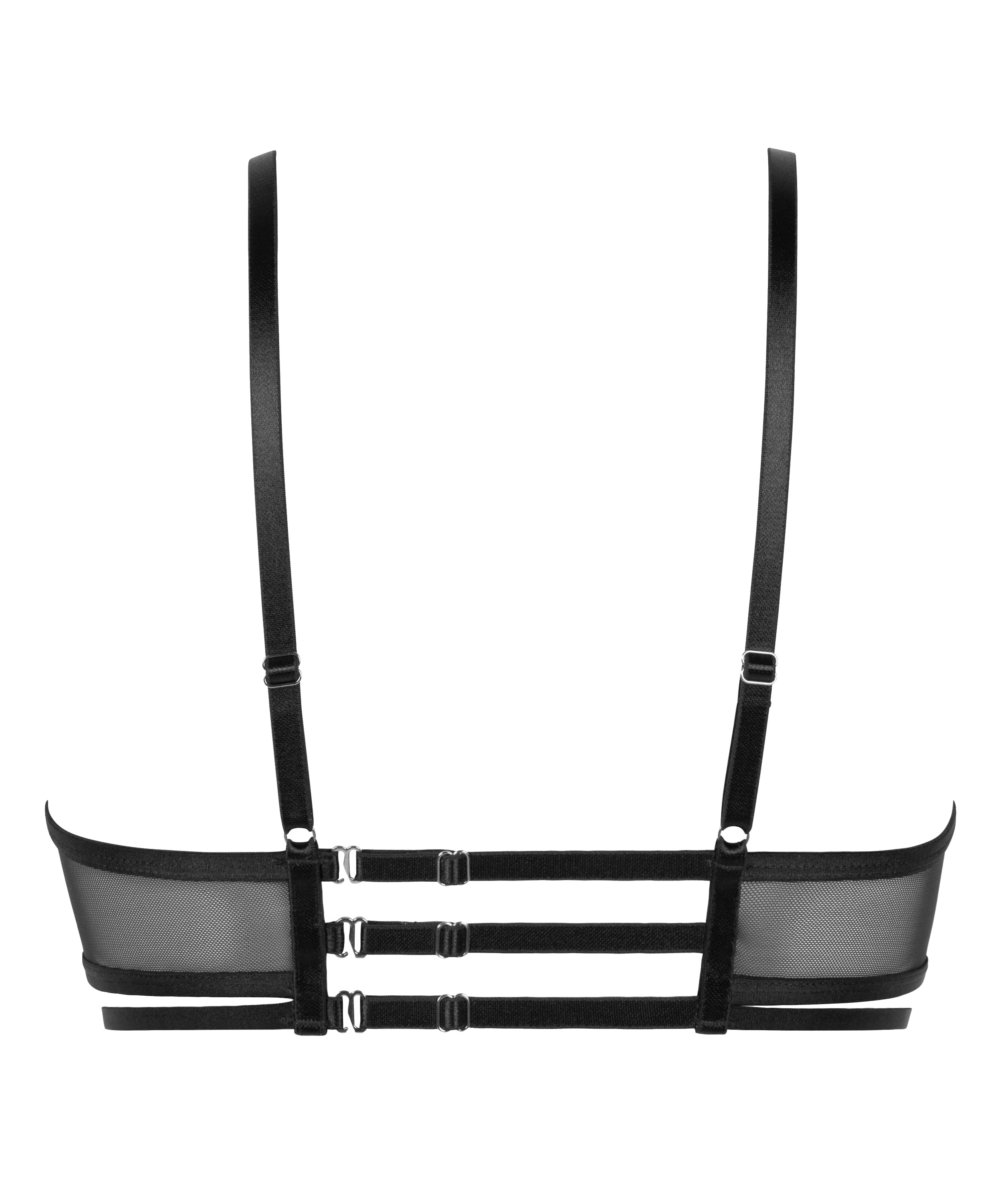 Ikke-formst&oslash;bt longline b&oslash;jle-bh Scarlett, Sort, main