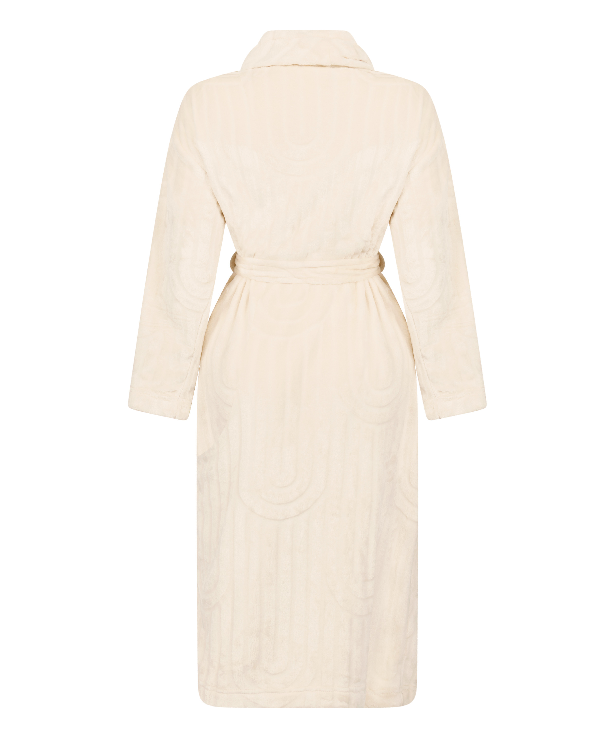 Lang morgenkåbe Fleece, Hvid, main