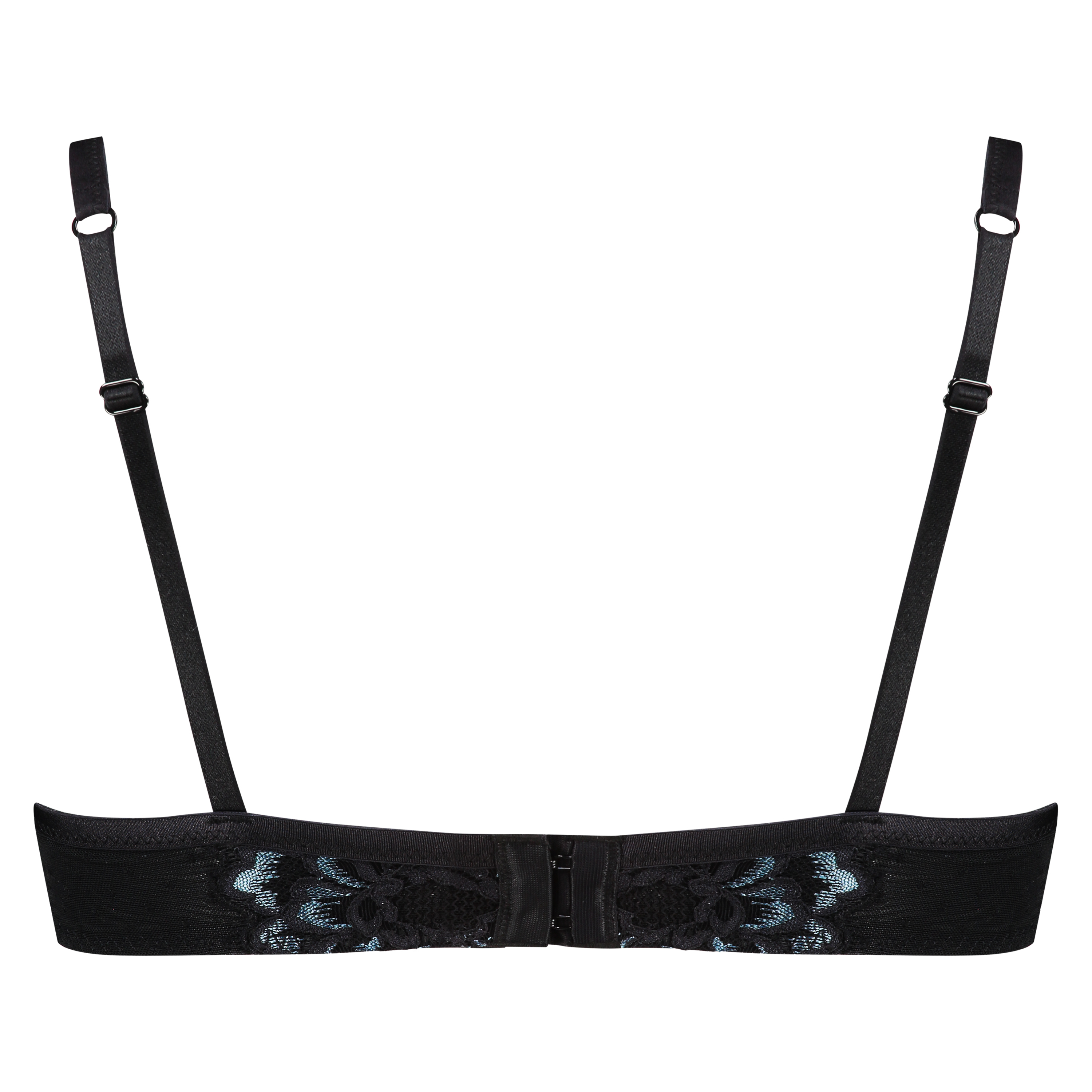 B&oslash;jle-bh med formst&oslash;bt og halv sk&aring;l Enchanted Doutzen, Sort, main