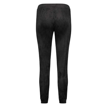 Joggingbukser Velour Lurex, sort