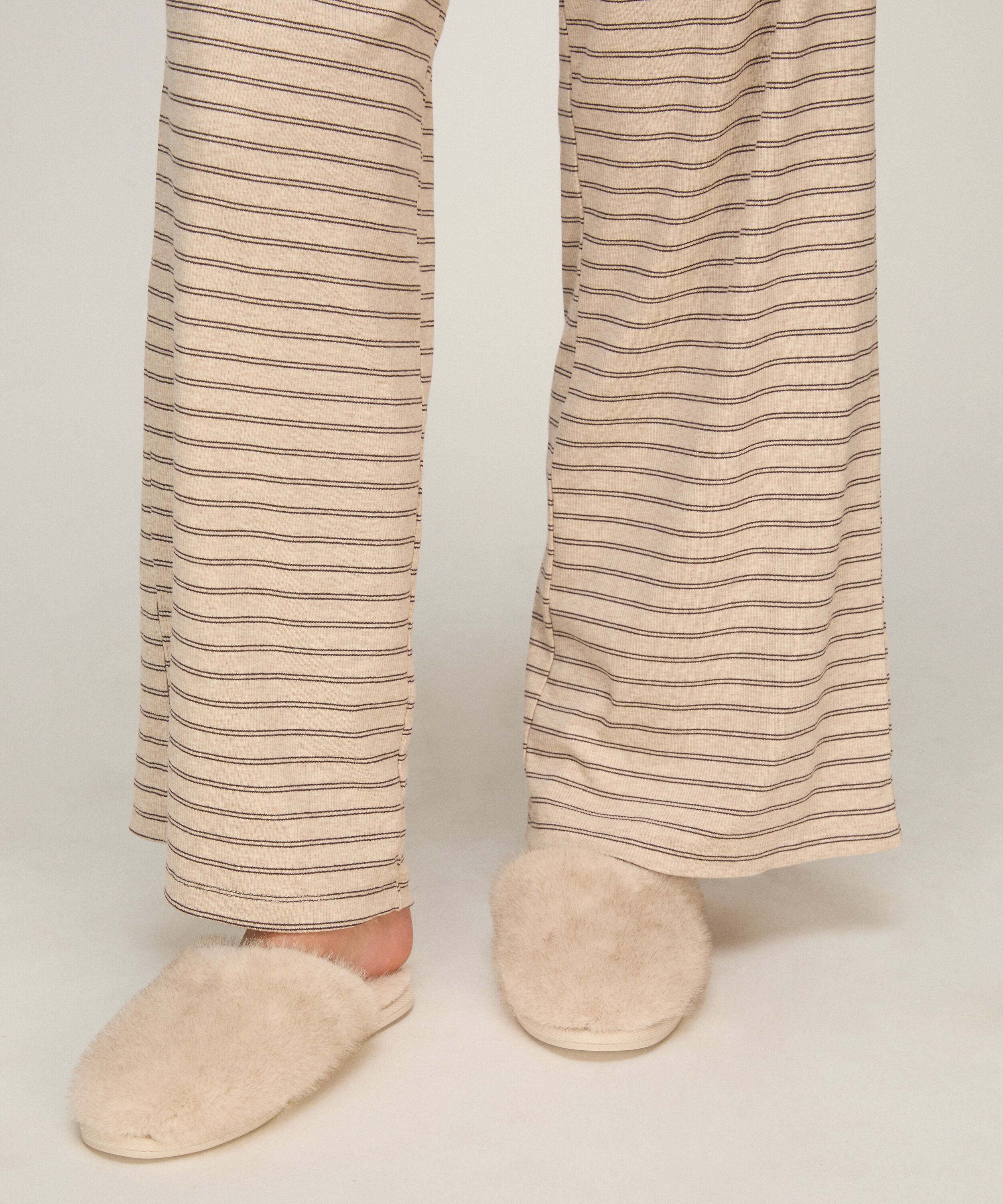 Hjemmesko Faux Fur, Grå