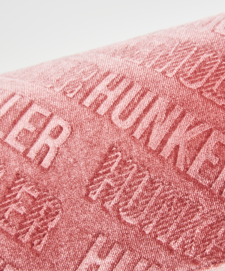Velour makeuptaske, pink