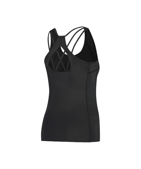 HKMX Sport slim fit tank top, Sort